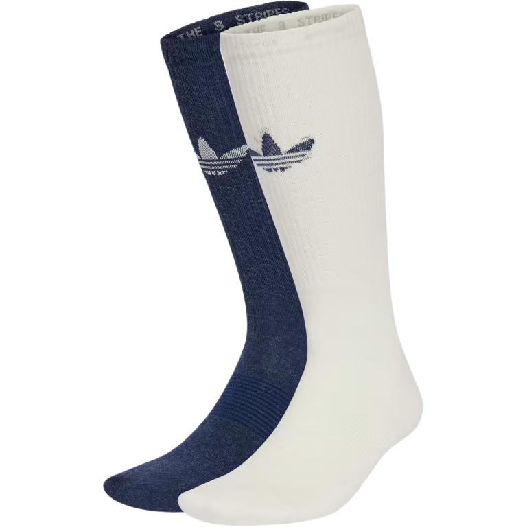 Adidas Originals TREFOIL PREMIUM CREW SOCKS 2 PAIRS Knee High Socks Men’s 2 Pack
