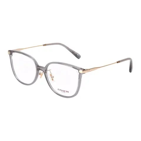 COACH Irregular Shape Eyeglass Frames Unisex Gray