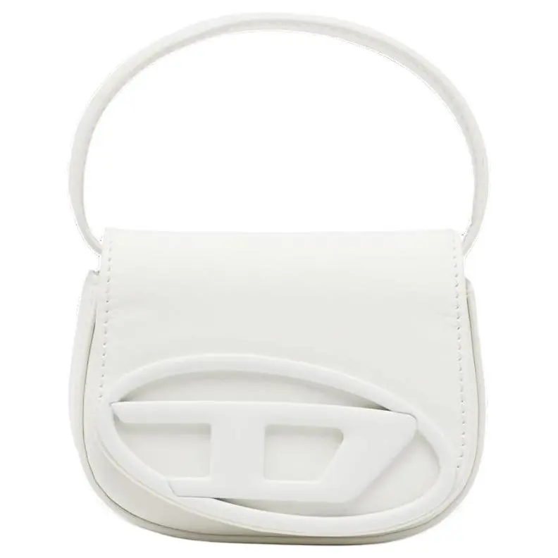 DIESEL Cow Leather Shoulder Bag Handbags Mini Women's White