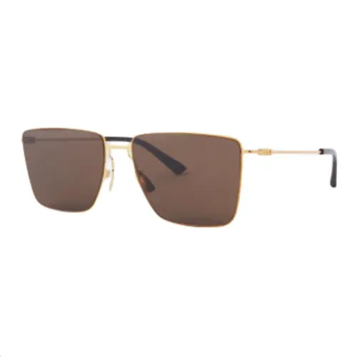 Bottega Veneta Metal Square Sunglasses Men's Gold