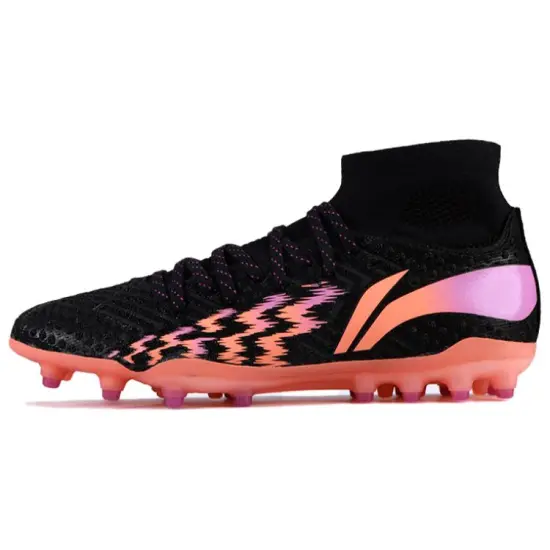 LINING Shadows Soccer Shoes Men High-Top Standard Black