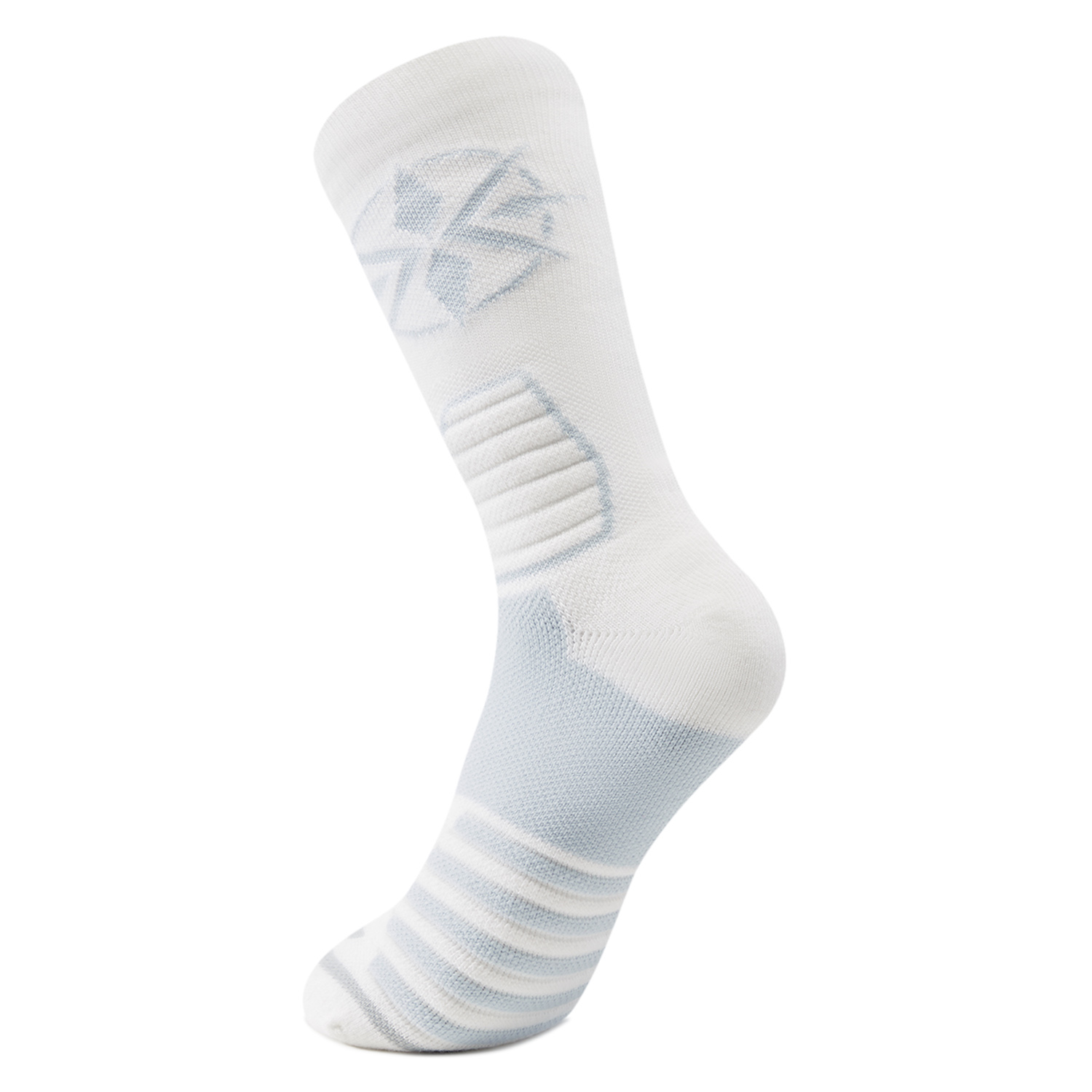 Li Ning Basketball Collection Crew Socks Unisex 1 Pack White Pearl