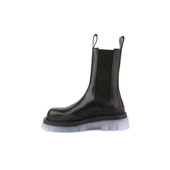 Bottega Veneta Tire Chelsea Boots Men Black