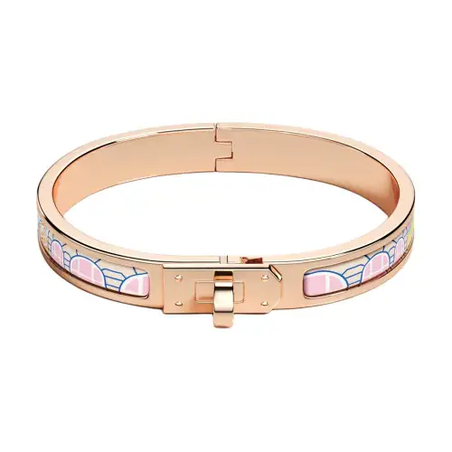HERMES Mini Clic Kelly Faubourg City Wristbands Women's Gold