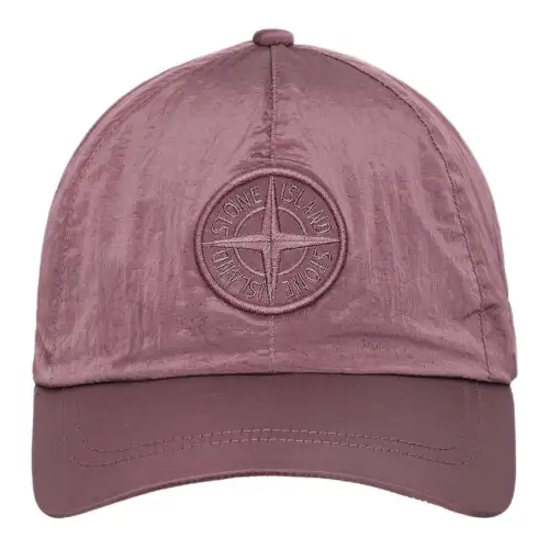STONE ISLAND Nylon Baseball Caps Unisex Dark Red