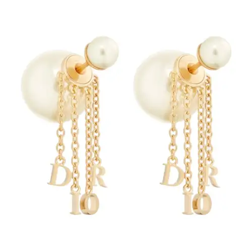 DIOR Metal Earrings Women's Gold