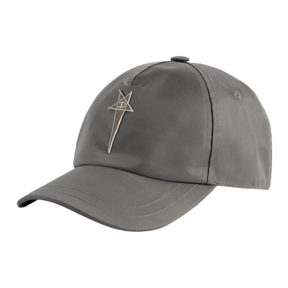 RICK OWENS/RO Nylon Baseball Caps Unisex Gray