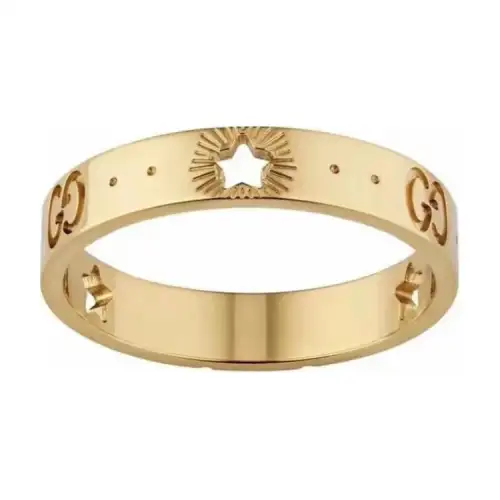 GUCCI 18K Gold Rings Unisex Gold