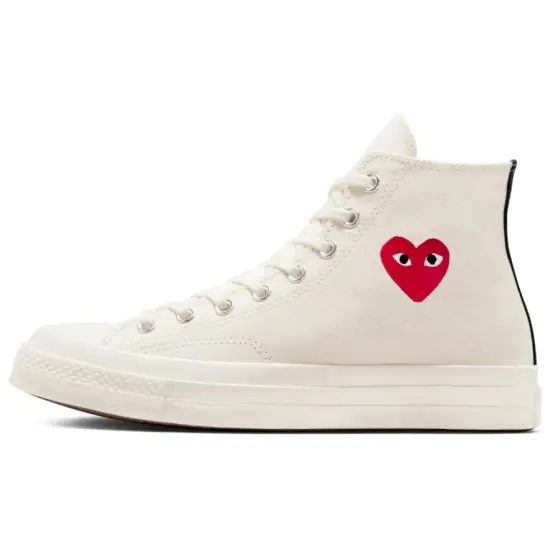 Converse Chuck Taylor All Star 70 Hi Comme Des Garcons PLAY Single Heart Milk