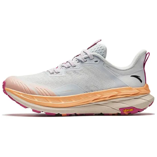 ANTA Running Shoes Women's Low-Top Light Fog Gray/Shimmering Pink/Black