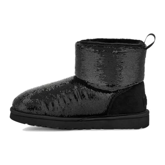 UGG Classic Mini Boot Mirror Ball Black Women's