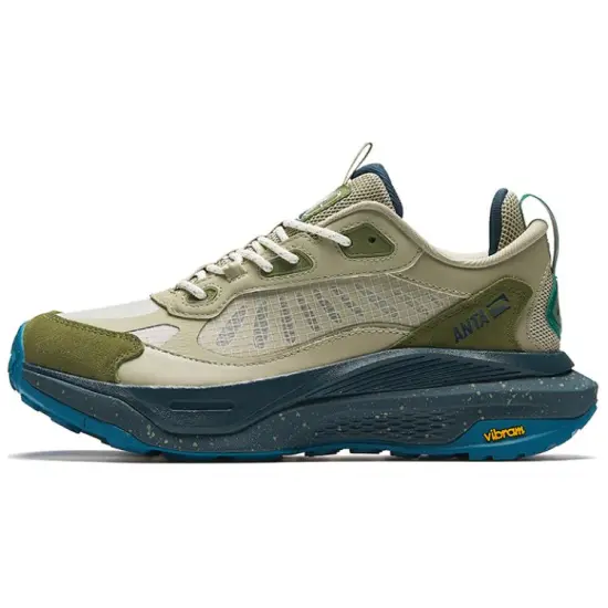 ANTA Casual Shoes Men Low-Top Washed Green/Screw Green/Water-Splashed Blue