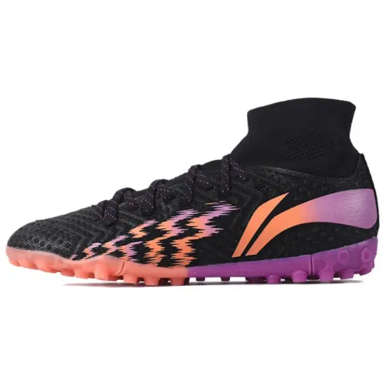 LINING Shadows Soccer Shoes Men High-Top Standard Black