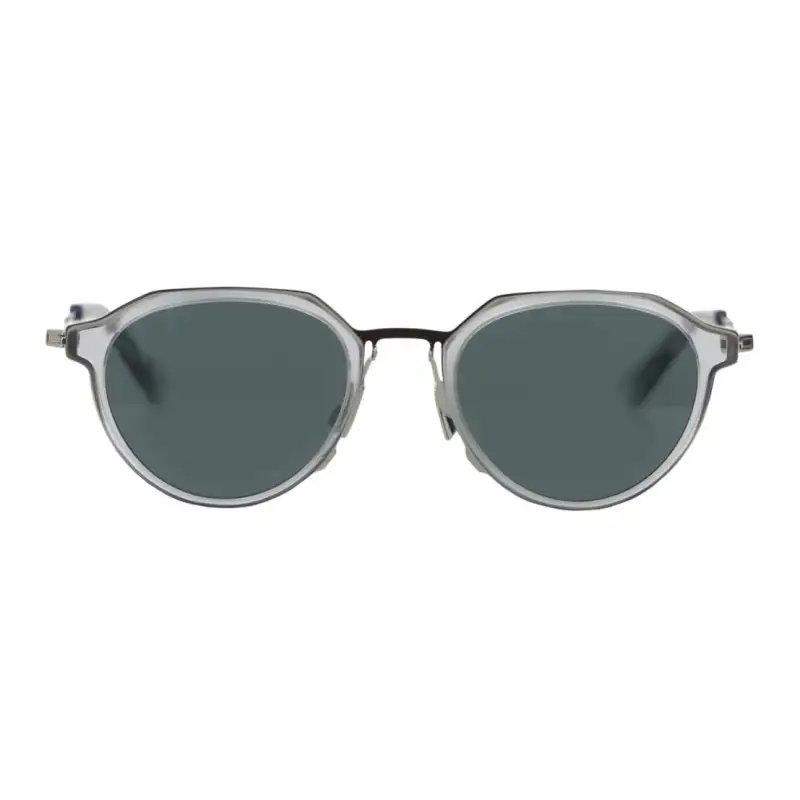 Bottega Veneta Metal Irregular Shape Sunglasses Women's Transparent