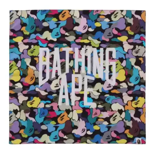 A BATHING APE Scarves Unisex Black/White