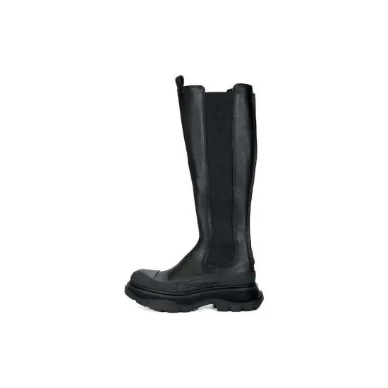 Alexander McQueen Round-Toe Knee-High Boots Women's