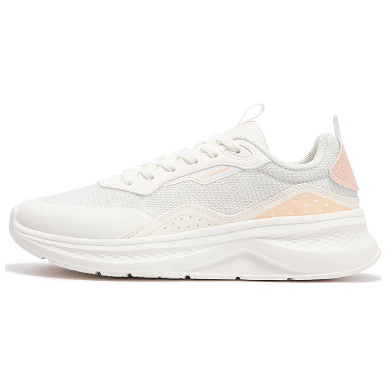 361° Life Collection Mesh, Synthetic Leather Wear resistant And Lightweight Low top Running Shoes Women’s White Pink