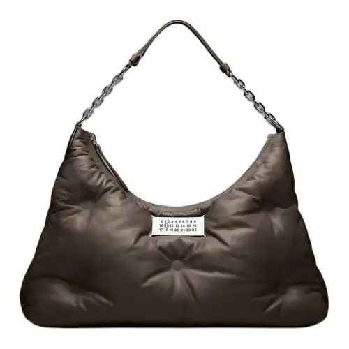 Maison Margiela Full Grain Nappa Leather Handbag, Shoulder Bag Women's Gray