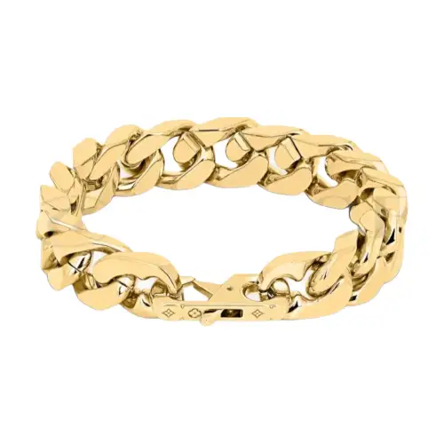LOUIS VUITTON Metal Bracelets Men's Gold