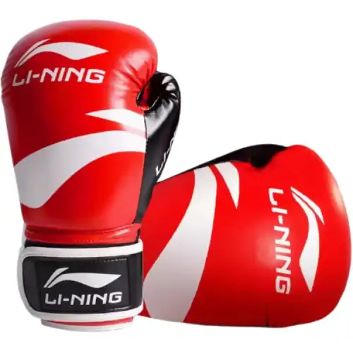 Li Ning, breathable comfortable boxing polyurethane gloves for training for men and women