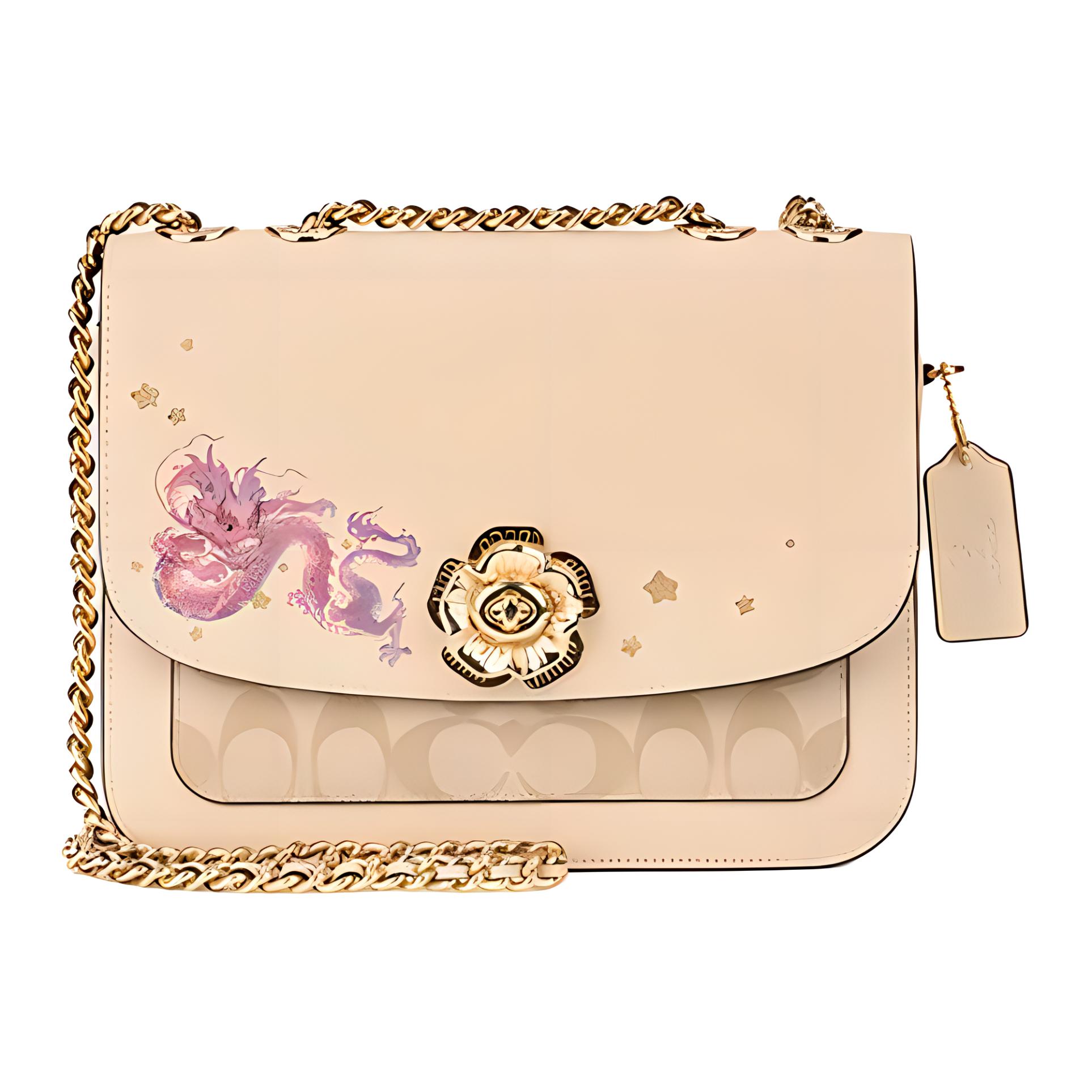COACH Madison Cow Leather With PVC Small Square Bag, Crossbody Bag, Shoulder Bag Medium Women's