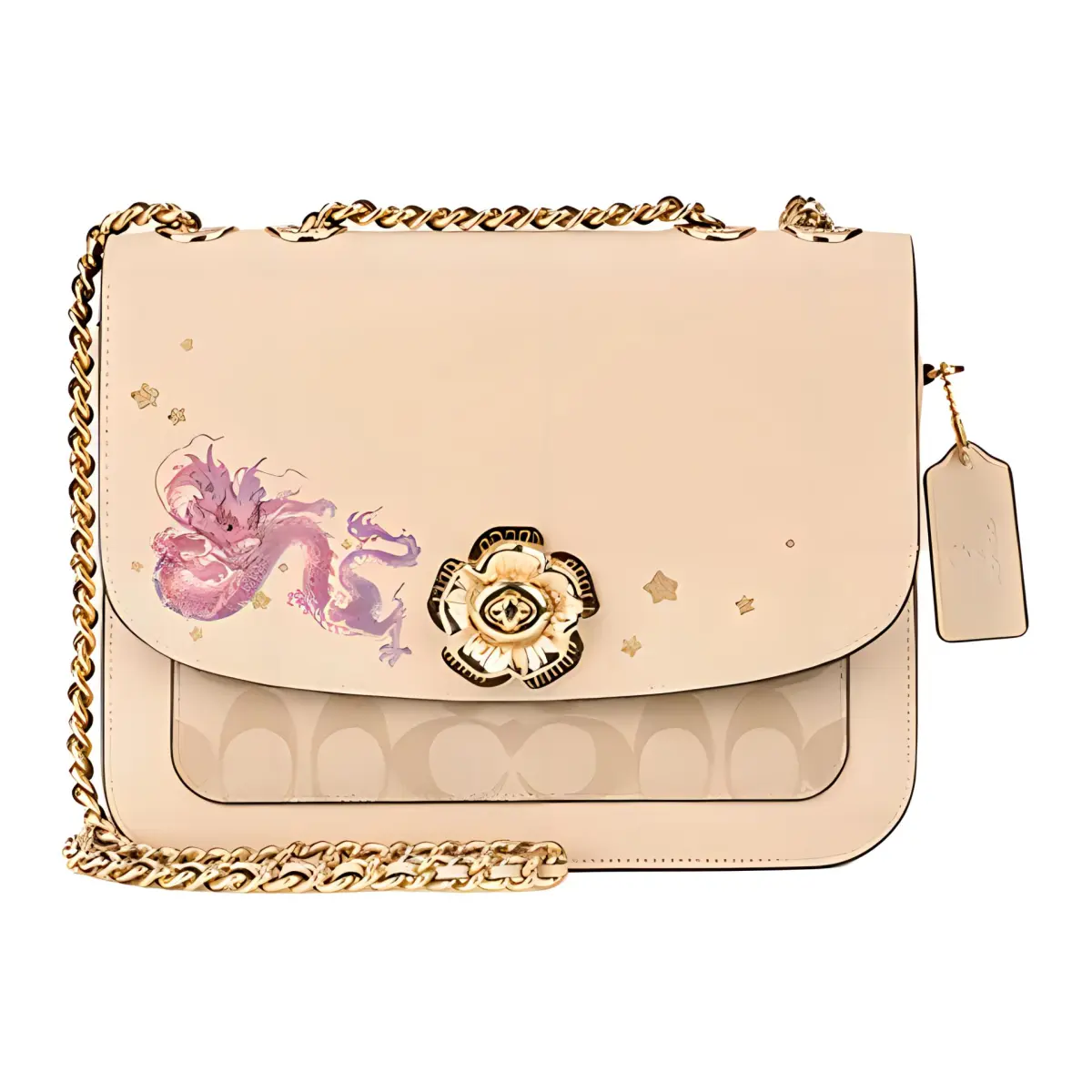 COACH Madison Cow Leather With PVC Small Square Bag, Crossbody Bag, Shoulder Bag Medium Women's