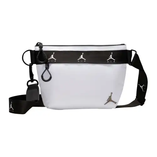 Jordan Polyester Fanny Pack, Sling Bag, Shoulder Bag, Crossbody Bag Regular Unisex White