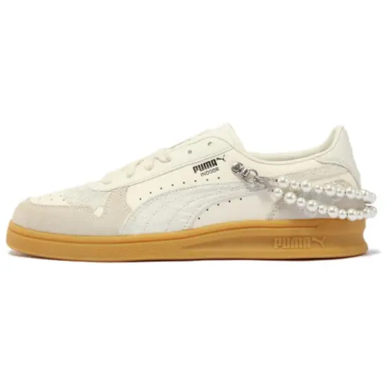 PUMA INDOOR Skateboard Shoes Unisex Low-Top White Gray Black