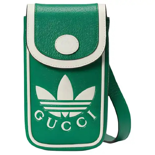 GUCCI × Adidas Cellphone Pouch Green