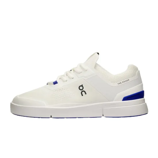 On The Roger Spin Slip-Resistant Low-Top Tennis Shoes Women's White Blue