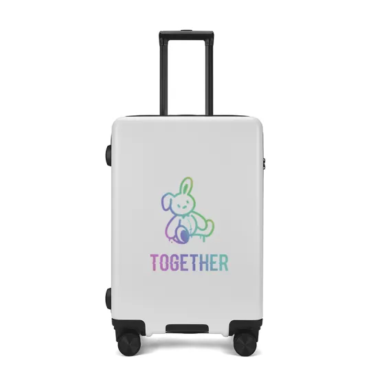 BLAN BUNNY ABS+PC Suitcase Travel Bag Luggage 20 Inch, 24 Inch, 26 Inch, 22 Inch Unisex Black/White/Silver
