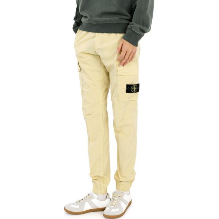 Мужские брюки STONE ISLAND (светло-бежевые) — фото 3