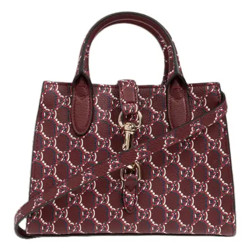 GUCCI Optical Effect Leather Shoulder Bag, Crossbody Bag, Handbag Small Women's Red