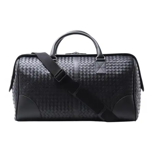 Bottega Veneta Woven Calfskin One Shoulder Handbag Men's Dark Blue