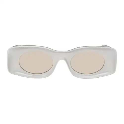 LOEWE Rectangular Sunglasses Men's White