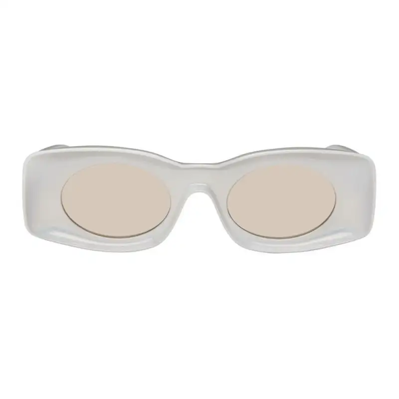 LOEWE Rectangular Sunglasses Men's White