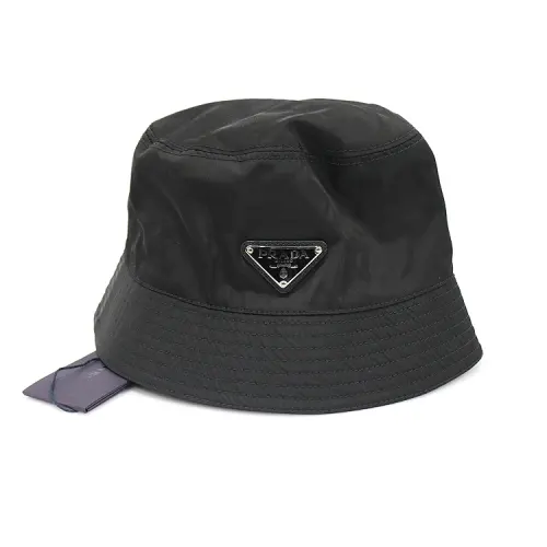 PRADA Nylon Bucket Hats Women's Black