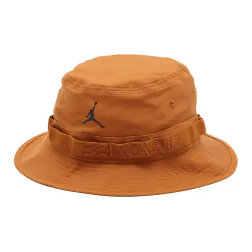 Jordan Cotton Bucket Hats Unisex Brown