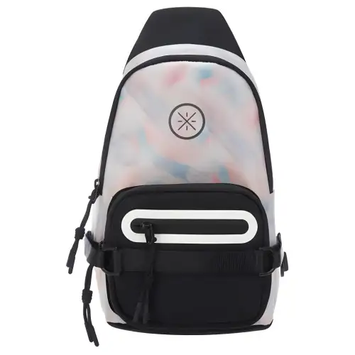 Li Ning Polyester Sling Bag Regular Unisex Dazzling Color All Over Print