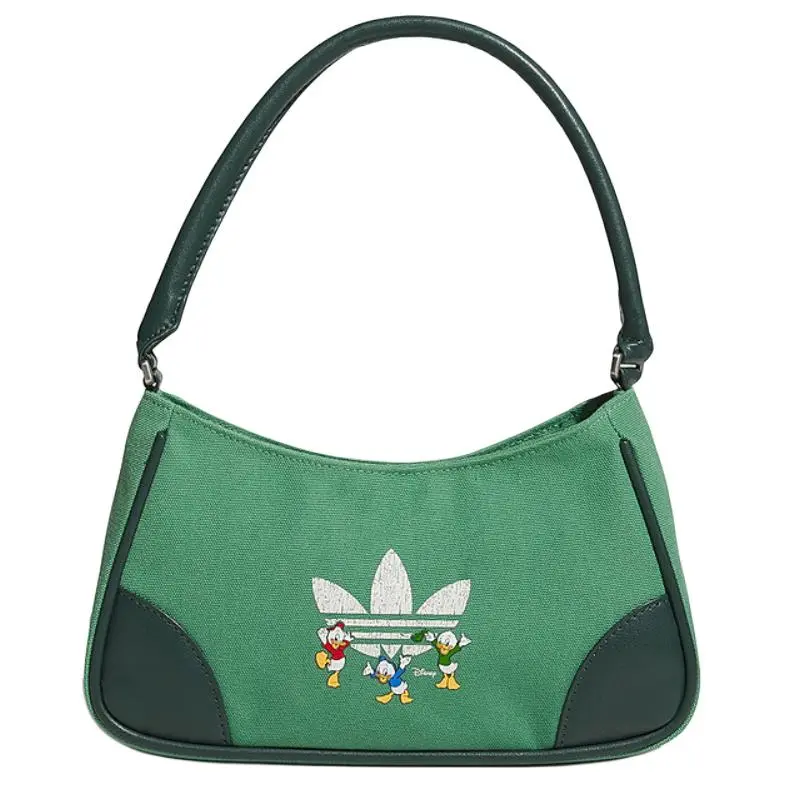 Adidas Originals Trefoil × Donald Duck, Collaboration Polyester Handbag, Shoulder Bag Regular Women's Green