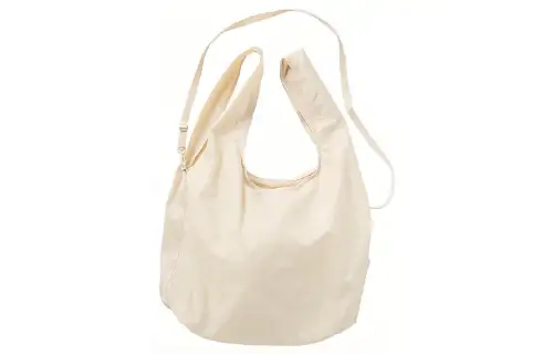 UNIQLO Polyester With Polyester Handbag, Shoulder Bag, Crossbody Bag Regular Men's Ecru