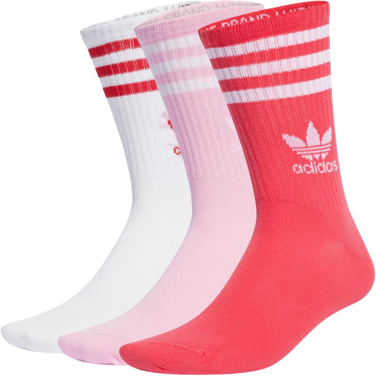 Adidas Originals MID CUT CREW Socks Unisex 3 Pack