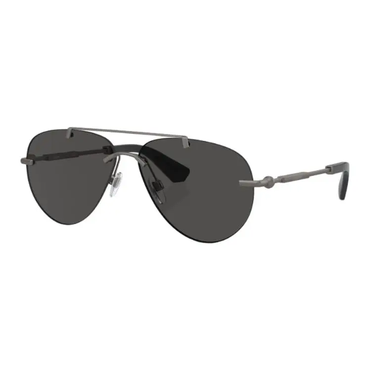 Burberry metallic pilot-frame sunglasses
