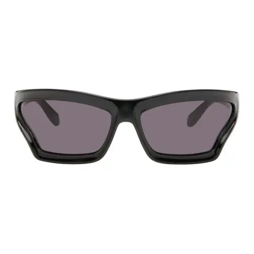 LOEWE Nylon Irregular Shape Sunglasses Men's Black