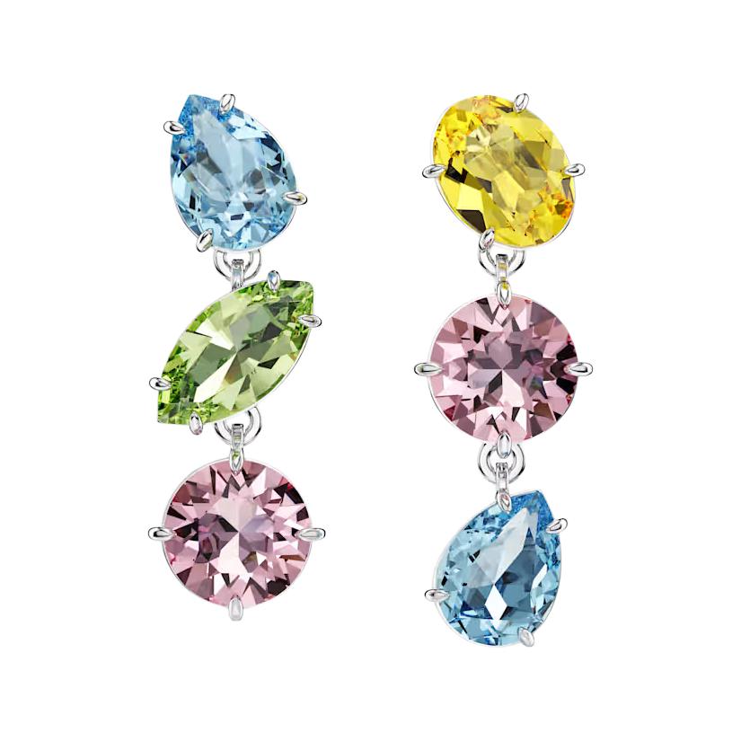 Женские серьги Swarovski (разноцветные)