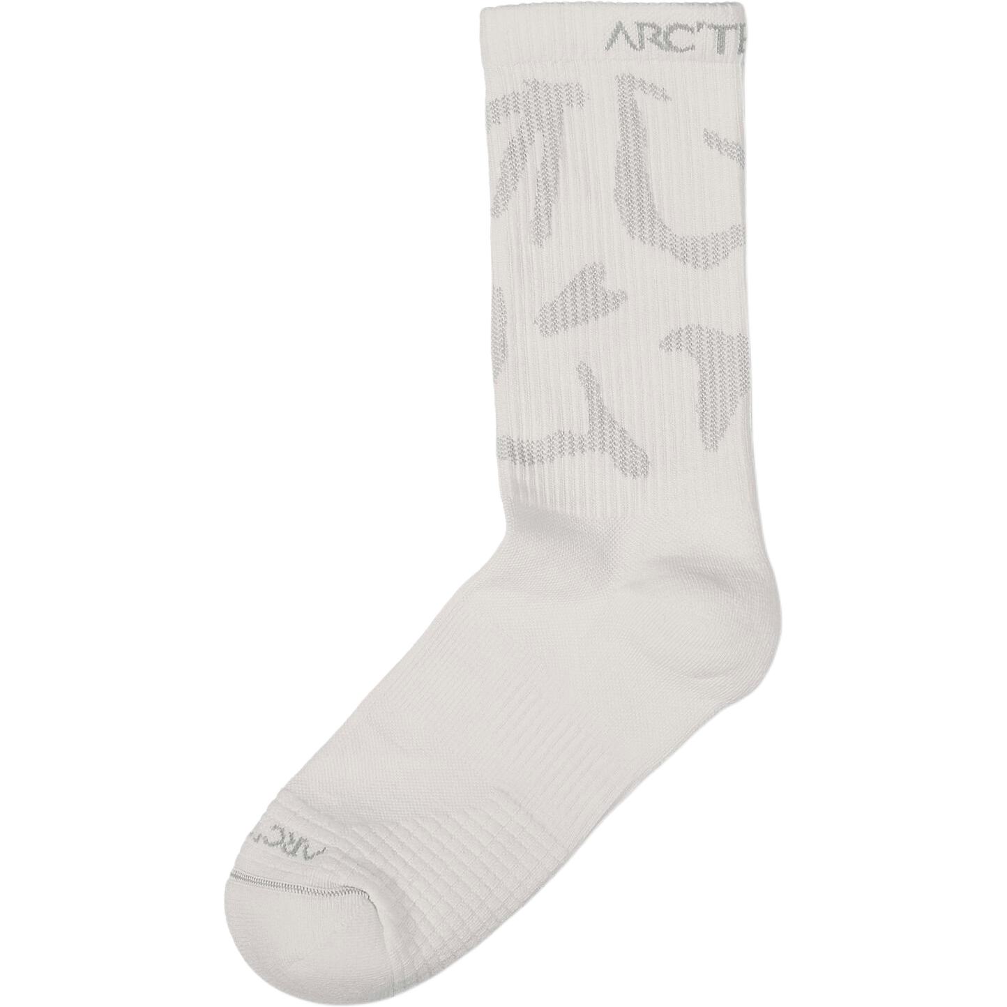 Arc’teryx Crew Socks Unisex 1 Pack White/pearl Grey