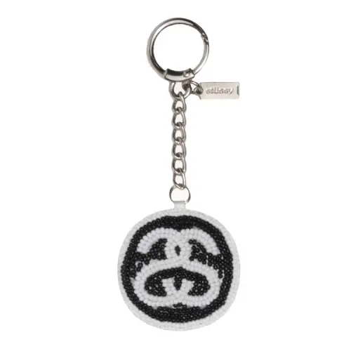 Stussy Ss Link Beaded Ball Keychain