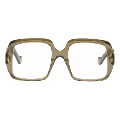 LOEWE Acetate Square Eyeglass Frames Men's Brown