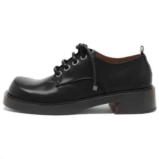 Alexander McQueen Round Toe Lace Up Derby Shoes