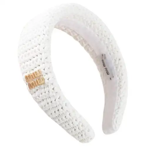 MIU MIU Headbands Women's White